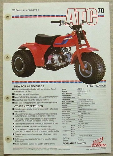 Honda atc70 off road - atc70,